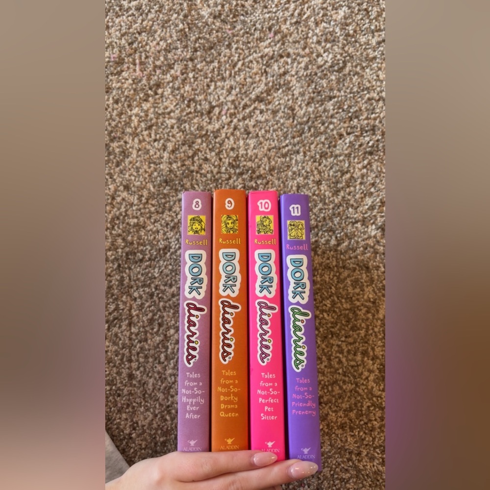 Dork Diaries Paperback Set Vols 8-11 - Multi-Color Spines